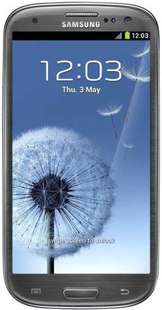 Смартфон Samsung Galaxy S3 GT-I9300 16Gb Titanium grey - Междуреченск